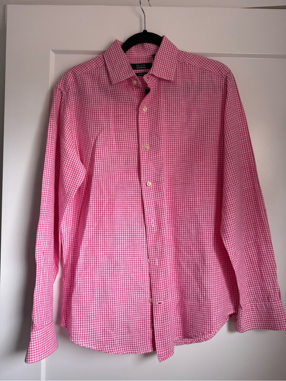 Saks Fifth Avenue Pink Gingham Button-Down Shirt